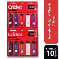 Cartela De Isqueiro Original Classic Com 10 Unidades Cricket