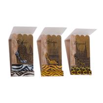 Cartela de lixa media p/ unhas animal print marco boni