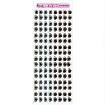 Cartela de Olhos Resinados Styler Biscuit R103 P - 7,0 X 9,0mm Cartela de Olhos Resinados Styler Biscuit R103 P - 7,0 X 9,0mm