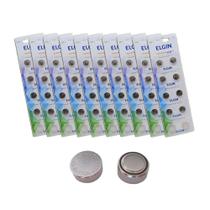 Cartela De Pilhas Bateria Elgin Lr44 Ag3 Lr1154 1,5 V Kit 10