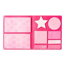 Cartela Elegância de 9 Blocos de Notas Adesivas - Toque de Glamour College Cartela Elegância de 9 Blocos de Notas Adesivas - Toque de Glamour College