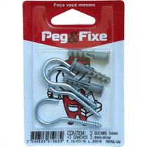 Cartela Escapula Com Bucha 6 Peg&Fixe Kit Com 6 Pecas Aesb/04