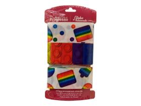 Cartela Fita de Gorgurão KGP001 38mm Cor 001 POP IT Cores Vibrantes 9 Metros