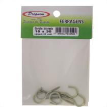 Cartela Gancho Bicromatizado Preguim 16X 30 Com 06 Pecas 0500 Cartela Gancho Bicromatizado Preguim 16X 30 Com 06 Pecas 0500