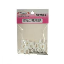 Cartela Grampo Fixa Fio Tipo Garra Branco Preguim Coaxial 07Mm Com 15 Pecas 0050 Cartela Grampo Fixa Fio Tipo Garra Branco Preguim Coaxial 07Mm Com 15 Pecas 0050