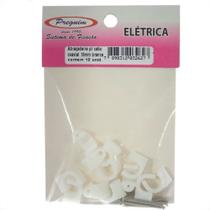 Cartela Grampo Fixa Fio Tipo Garra Branco Preguim Coaxial 08Mm Com 12 Pecas 2627 Cartela Grampo Fixa Fio Tipo Garra Branco Preguim Coaxial 08Mm Com 12 Pecas 2627