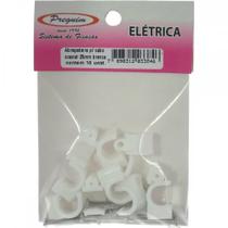 Cartela Grampo Fixa Fio Tipo Garra Branco Preguim Coaxial 10Mm Com 10 Pecas 3846 Cartela Grampo Fixa Fio Tipo Garra Branco Preguim Coaxial 10Mm Com 10 Pecas 3846