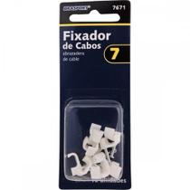 Cartela Grampo Fixa Fio Tipo Garra Brasfort 07 Branco Cartela Com 10 Pecas 7671 Cartela Grampo Fixa Fio Tipo Garra Brasfort 07 Branco Cartela Com 10 Pecas 7671