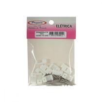 Cartela Grampo Fixa Fio Tipo Garra Preguim 10/12 Branco Com 12 Pecas 0012 Cartela Grampo Fixa Fio Tipo Garra Preguim 10/12 Branco Com 12 Pecas 0012