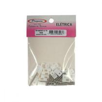 Cartela Grampo Fixa Fio Tipo Garra Preguim 18/20 Branco Com 20 Pecas 0036 Cartela Grampo Fixa Fio Tipo Garra Preguim 18/20 Branco Com 20 Pecas 0036