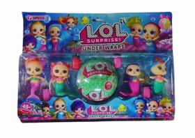 Cartela Kit 4 Boneca Unicórnio Brinquedo Lol Bola Surpresa