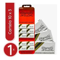 Cartela Lâmina Wilkinson Quantidade:10 unid x 3 (30 lâminas)