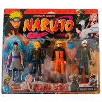 Cartela Naruto com 4 personagens -14cm Bonecos Articulados - PO Box 130953