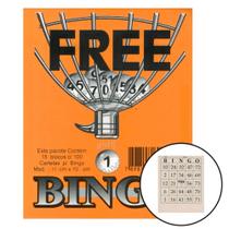 Cartela para Bingo de 75 Bolinhas (15 Blocos - 100 Cartelas Cada) - Marcas