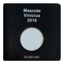 Cartela para moeda 1 real 2016 - Olimpíadas Mascote Vinicius organizer