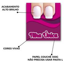 Cartela Para Películas Unhas Artesanal Não Usa Pasta L 200un
