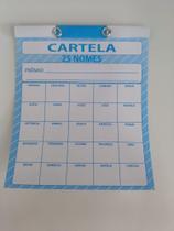 Cartela Para Rifa Com 25 Nomes Tamoio
