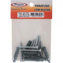 Cartela Parafuso Auto Atarrachante Preguim Cabeca Panela Philips Com Bucha 06Mm Com 08 Pecas 0623