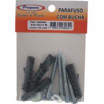 Cartela Parafuso Madeira Preguim Com Bucha 08Mm Sextavado Com 04 Pecas 0692 Cartela Parafuso Madeira Preguim Com Bucha 08Mm Sextavado Com 04 Pecas 0692
