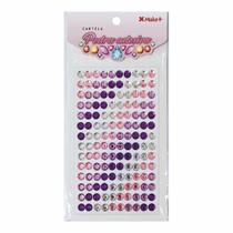 Cartela Pedra Strass 8mm Adesiva MAKE+ Cartela Pedra Strass 8mm Adesiva MAKE+