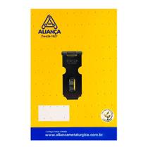 cartela porta cadeado 63mm preto fosco cartela alianca