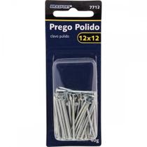 Cartela Prego Aco Polido Brasfort Com Cabeca 12X12 (1,80X28mm) (1,80X28mm) Cartela Com 40 Gramas 7712
