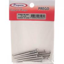 Cartela Prego Aco Preguim Com Cabeca 17X21 (3,00X48mm) (3,00X48mm) Com 12 Pecas 1972