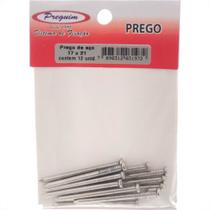 Cartela Prego Aco Preguim Com Cabeca 17X21 (3,00X48mm) Com 12 Pecas 1972