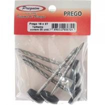 Cartela Prego Telheiro Preguim Galvanizado 18X27 (3,40X62mm) (3,40X62mm) Com 05 Pecas 6724