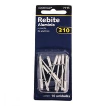 Cartela Rebite Brasfort Aluminio Repuxo 310 Cartela Com 10 Pecas 7715 Cartela Rebite Brasfort Aluminio Repuxo 310 Cartela Com 10 Pecas 7715