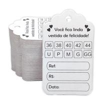 Cartela Tag para Roupas pacote com 1.000 unidades (36-44 / U-GG)