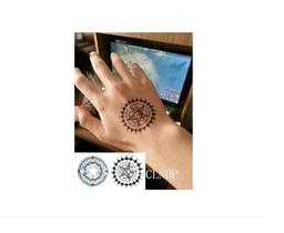 Cartela Tatuagem Temporária Satanismo Bruxaria Ritual