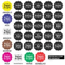 Cartela tempero 25 etiquetas adesivo auto colante rotulo 5x5 cm a prova de agua para potes recipient