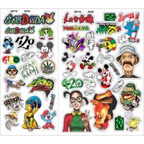 Cartelas de adesivos 58 contendo 40 super adesivos 4:20 59d 244, grau