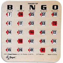 Cartelas de bingo em madeira - Fácil de ler - 25 unidades