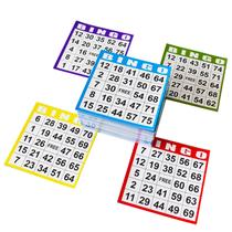 Cartelas de bingo em papel SEETOOOGAMES 500 folhas 10 x 10 cm Cartelas de bingo em papel SEETOOOGAMES 500 folhas 10 x 10 cm
