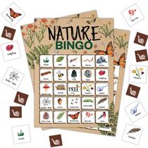 Cartelas de Bingo FTRZX Nature Wildflowers para 24 jogadores Cartelas de Bingo FTRZX Nature Wildflowers para 24 jogadores