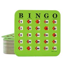 Cartelas de bingo Yuanhe, pacote com 25, reutilizáveis, com janelas deslizantes, 17 cm Cartelas de bingo Yuanhe, pacote com 25, reutilizáveis, com janelas deslizantes, 17 cm