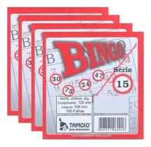 Cartelas Para Bingo 12x10cm festa junina bingo pacote com 500 unidades