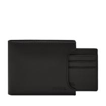 Cartera Bifold de Cuero Fossil Derrick 2 en 1 Negra Cartera Bifold de Cuero Fossil Derrick 2 en 1 Negra