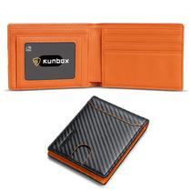 Cartera RUNBOX Bifold Slim para 11 Tarjetas de Cuero con Bloqueo RFID Cartera RUNBOX Bifold Slim para 11 Tarjetas de Cuero con Bloqueo RFID