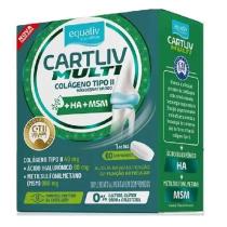 Cartliv Multi Colágeno Tipo II Ácido Hialurônico MSM 60Caps Equaliv Equaliv Pharma Cartliv Multi Colágeno Tipo II Ácido Hialurônico MSM 60Caps Equaliv Equaliv Pharma