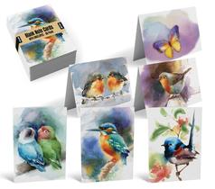 Cartões comemorativos Better Office Products, pacote com 50 Butterfly & Birds, 4x6 polegadas