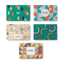 Cartões comemorativos Rileys All Occasion 5 Designs, pacote com 50 envelopes Cartões comemorativos Rileys All Occasion 5 Designs, pacote com 50 envelopes