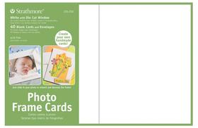 Cartões comemorativos Strathmore Photo Frame branco, pacote com 40 envelopes Cartões comemorativos Strathmore Photo Frame branco, pacote com 40 envelopes