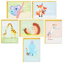 Cartões de agradecimento Hallmark Baby Animals 48 cartões com envelopes