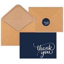 Cartões de agradecimento Joyberg 34 peças de chá de bebê azul marinho com envelopes Cartões de agradecimento Joyberg 34 peças de chá de bebê azul marinho com envelopes