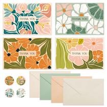 Cartões de agradecimento Thboxes, pacote com 36 unidades, 10 x 15 cm, com envelopes Cartões de agradecimento Thboxes, pacote com 36 unidades, 10 x 15 cm, com envelopes
