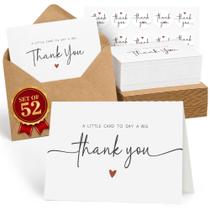 Cartões de agradecimento UnimaxPrint, 52 unidades, 7,5 x 12,7 cm, conjunto Cartões de agradecimento UnimaxPrint, 52 unidades, 7,5 x 12,7 cm, conjunto