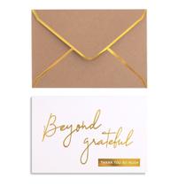 Cartões de Agradecimento Winoo Design Gold Beyond Grateful, 36 Unidades Cartões de Agradecimento Winoo Design Gold Beyond Grateful, 36 Unidades
